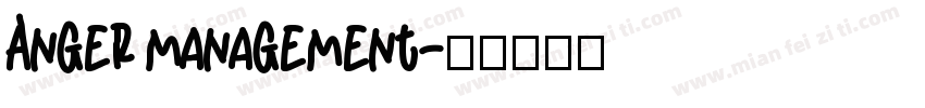 Anger management字体转换